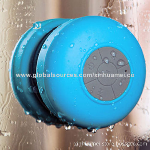 Shower Bluetooth speaker with water-resistant water splash IPX4 grade